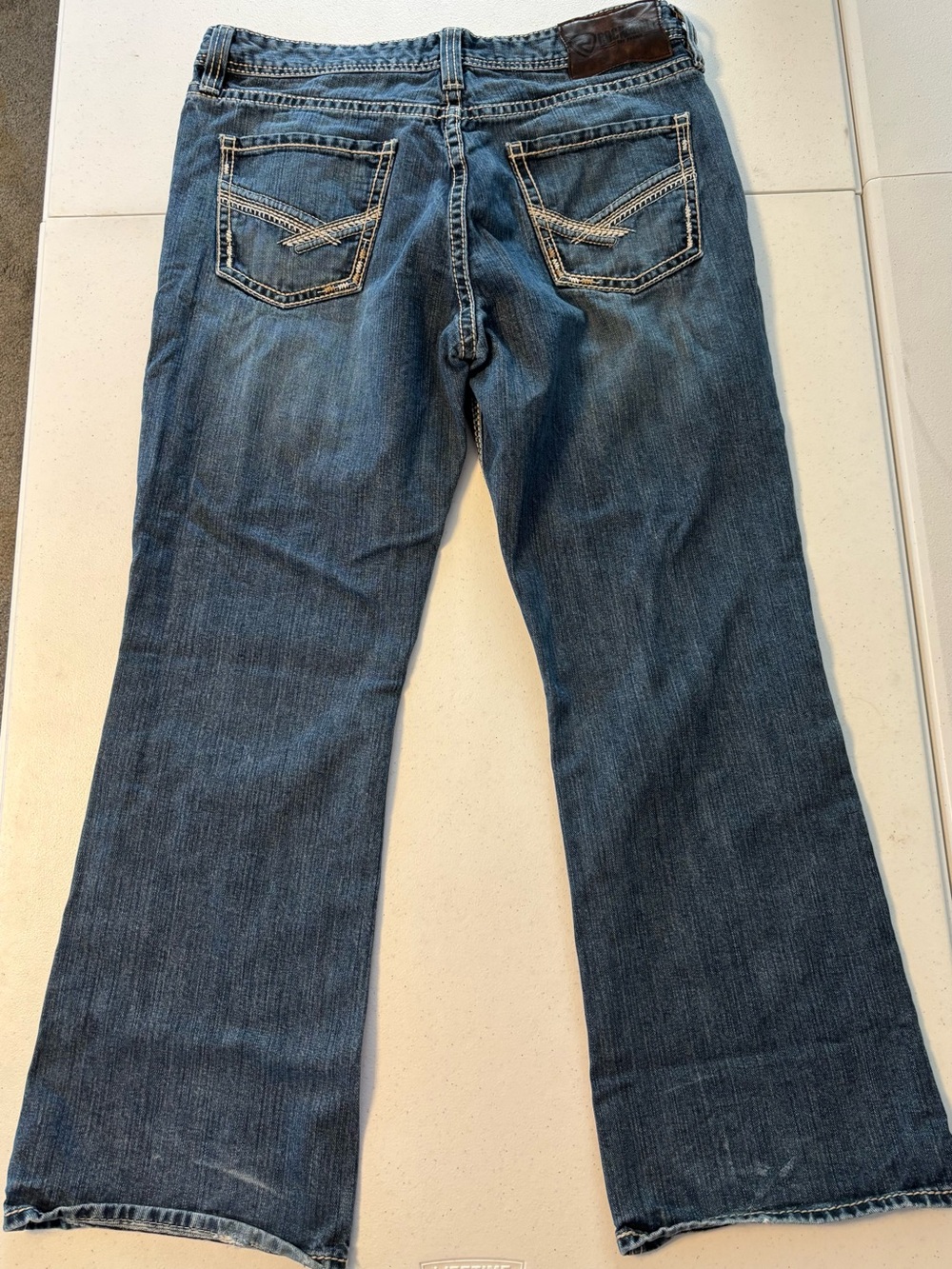 Rock & Roll men’s double barrel bootcut relaxed fit aize 35x30 jeans